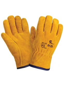 Спилковые утепленные перчатки Siberia 0128
